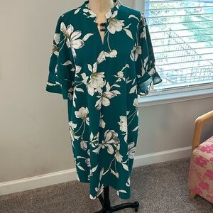 Floral Green Dress